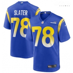 Men Nike Jackie Slater 78 Royal Los Angeles Rams Game Retired Player Jersey Men Nike Jackie Slater 78 Royal Los Angeles Rams Game Retired Player Jersey