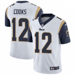 Men Nike Los Angeles Rams 12 Brandin Cooks White Vapor Untouchable Limited Player NFL Jersey Men Nike Los Angeles Rams 12 Brandin Cooks White Vapor Untouchable Limited Player NFL Jersey