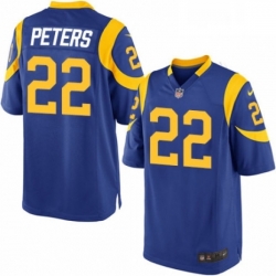 Men Nike Los Angeles Rams 22 Marcus Peters Game Royal Blue Alternate NFL Jersey Men Nike Los Angeles Rams 22 Marcus Peters Game Royal Blue Alternate NFL Jersey