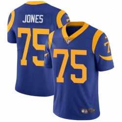 Men Nike Los Angeles Rams #75 Deacon Jones Royal Blue Alternate Vapor Untouchable Limited Player NFL Jersey Men Nike Los Angeles Rams #75 Deacon Jones Royal Blue Alternate Vapor Untouchable Limited Player NFL Jersey