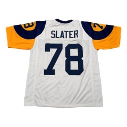 Men Nike Los Angeles Rams Jackie Slater CUSTOM STITCHED Unsigned Football Jersey White Men Nike Los Angeles Rams Jackie Slater CUSTOM STITCHED Unsigned Football Jersey White