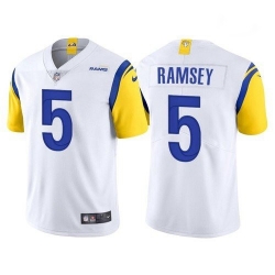 Men Nike Rams 5 Jalen Ramsey White Vapor Untouchable Limited Jersey Men Nike Rams 5 Jalen Ramsey White Vapor Untouchable Limited Jersey