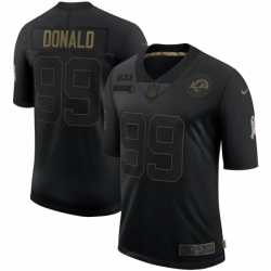 Men's Los Angeles Rams #99 Aaron Donald Black Nike 2020 Salute To Service Limited Jersey Men's Los Angeles Rams #99 Aaron Donald Black Nike 2020 Salute To Service Limited Jersey