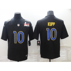 Nike Los Angeles Rams 10 Cooper Kupp Black 2022 Super Bowl LVI Vapor Limited Jersey Nike Los Angeles Rams 10 Cooper Kupp Black 2022 Super Bowl LVI Vapor Limited Jersey