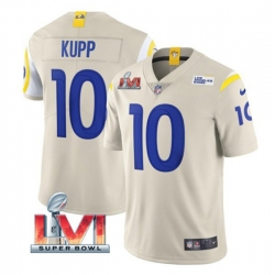 Nike Los Angeles Rams 10 Cooper Kupp Bone 2022 Super Bowl LVI Vapor Limited Jersey Nike Los Angeles Rams 10 Cooper Kupp Bone 2022 Super Bowl LVI Vapor Limited Jersey