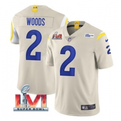 Nike Los Angeles Rams 2 Robert Woods Bone 2022 Super Bowl LVI Vapor Limited Jersey Nike Los Angeles Rams 2 Robert Woods Bone 2022 Super Bowl LVI Vapor Limited Jersey