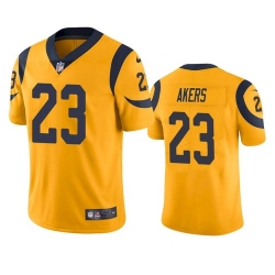 Nike Los Angeles Rams 23 Cam Akers Gold Men Stitched NFL Limited Rush Jersey Nike Los Angeles Rams 23 Cam Akers Gold Men Stitched NFL Limited Rush Jersey