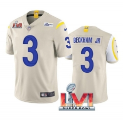 Nike Los Angeles Rams 3 Odell Beckham Jr. Bone 2022 Super Bowl LVI Vapor Limited Jersey Nike Los Angeles Rams 3 Odell Beckham Jr. Bone 2022 Super Bowl LVI Vapor Limited Jersey