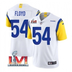 Nike Los Angeles Rams 54 Leonard Floyd White 2022 Super Bowl LVI Vapor Limited Jersey Nike Los Angeles Rams 54 Leonard Floyd White 2022 Super Bowl LVI Vapor Limited Jersey