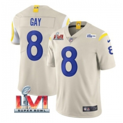 Nike Los Angeles Rams 8 Matt Gay Bone 2022 Super Bowl LVI Vapor Limited Jersey Nike Los Angeles Rams 8 Matt Gay Bone 2022 Super Bowl LVI Vapor Limited Jersey