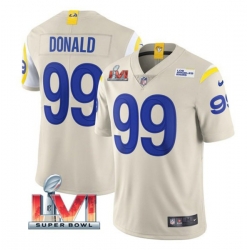 Nike Los Angeles Rams 99 Aaron Donald Bone 2022 Super Bowl LVI Vapor Limited Jersey Nike Los Angeles Rams 99 Aaron Donald Bone 2022 Super Bowl LVI Vapor Limited Jersey