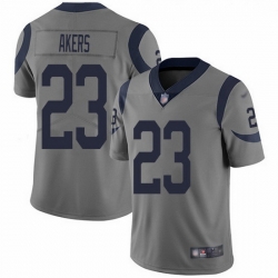 Nike Rams 23 Cam Akers Gray Men Stitched NFL Limited Inverted Legend Jersey Nike Rams 23 Cam Akers Gray Men Stitched NFL Limited Inverted Legend Jersey