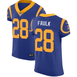 Nike Rams #28 Marshall Faulk Royal Blue Alternate Mens Stitched NFL Vapor Untouchable Elite Jersey Nike Rams #28 Marshall Faulk Royal Blue Alternate Mens Stitched NFL Vapor Untouchable Elite Jersey