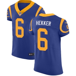 Nike Rams #6 Johnny Hekker Royal Blue Alternate Mens Stitched NFL Vapor Untouchable Elite Jersey Nike Rams #6 Johnny Hekker Royal Blue Alternate Mens Stitched NFL Vapor Untouchable Elite Jersey