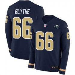 Nike Rams 66 Austin Blythe Navy Blue Team Color Men Stitched NFL Limited Therma Long Sleeve Jersey Nike Rams 66 Austin Blythe Navy Blue Team Color Men Stitched NFL Limited Therma Long Sleeve Jersey