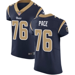 Nike Rams #76 Orlando Pace Navy Blue Team Color Mens Stitched NFL Vapor Untouchable Elite Jersey Nike Rams #76 Orlando Pace Navy Blue Team Color Mens Stitched NFL Vapor Untouchable Elite Jersey