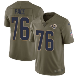 Nike Rams #76 Orlando Pace Olive Mens Stitched NFL Limited 2017 Salute to Service Jersey Nike Rams #76 Orlando Pace Olive Mens Stitched NFL Limited 2017 Salute to Service Jersey