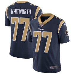 Nike Rams #77 Andrew Whitworth Navy Blue Team Color Mens Stitched NFL Vapor Untouchable Limited Jersey Nike Rams #77 Andrew Whitworth Navy Blue Team Color Mens Stitched NFL Vapor Untouchable Limited Jersey