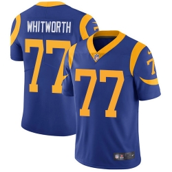 Nike Rams #77 Andrew Whitworth Royal Blue Alternate Mens Stitched NFL Vapor Untouchable Limited Jersey Nike Rams #77 Andrew Whitworth Royal Blue Alternate Mens Stitched NFL Vapor Untouchable Limited Jersey