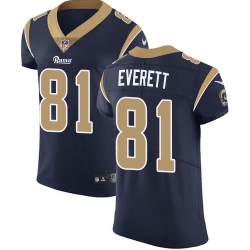 Nike Rams #81 Gerald Everett Navy Blue Team Color Mens Stitched NFL Vapor Untouchable Elite Jersey Nike Rams #81 Gerald Everett Navy Blue Team Color Mens Stitched NFL Vapor Untouchable Elite Jersey