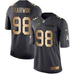 Nike Rams #98 Connor Barwin Black Mens Stitched NFL Limited Gold Salute To Service Jersey Nike Rams #98 Connor Barwin Black Mens Stitched NFL Limited Gold Salute To Service Jersey