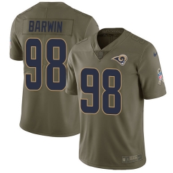 Nike Rams #98 Connor Barwin Olive Mens Stitched NFL Limited 2017 Salute to Service Jersey Nike Rams #98 Connor Barwin Olive Mens Stitched NFL Limited 2017 Salute to Service Jersey