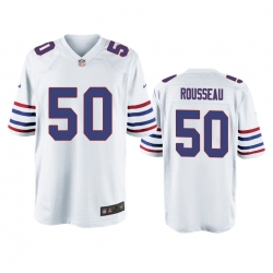 Men Nike Buffalo Bills Gregory Rousseau 50 White Alternate Game Jersey Men Nike Buffalo Bills Gregory Rousseau 50 White Alternate Game Jersey