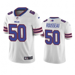 Men Nike Buffalo Bills Gregory Rousseau 50 White Vapor Limited Jersey Men Nike Buffalo Bills Gregory Rousseau 50 White Vapor Limited Jersey