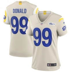 Women's Los Angeles Rams #99 Aaron Donald White Nike Bone Game Jersey