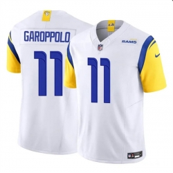 Youth Los Angeles Rams 11 Jimmy Garoppolo White 2024 F U S E  Vapor Untouchable Stitched Football Jersey