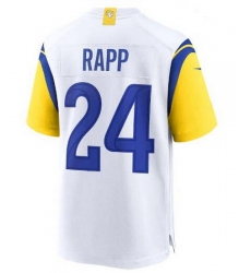 Youth Los Angeles Rams #24 Taylor Rapp White Stitched Football Limited Jersey