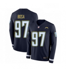 Men Los Angeles Chargers 97 Joey Bosa Limited Navy Blue Therma Long Sleeve Football Jersey