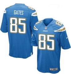 Men Nike Los Angeles Chargers 85 Antonio Gates Game Electric Blue Alternate NFL Jersey