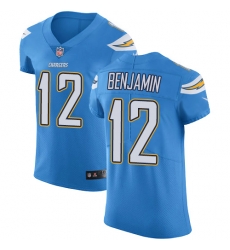 Nike Chargers #12 Travis Benjamin Electric Blue Alternate Mens Stitched NFL Vapor Untouchable Elite Jersey