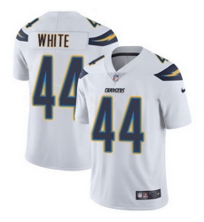 Nike Chargers #44 Kyzir White White Mens Stitched NFL Vapor Untouchable Limited Jersey