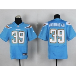 Nike San Diego Chargers 39 Danny Woodhead Light Blue Elite NFL Jersey