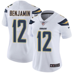 Nike Chargers #12 Travis Benjamin White Womens Stitched NFL Vapor Untouchable Limited Jersey Nike Chargers #12 Travis Benjamin White Womens Stitched NFL Vapor Untouchable Limited Jersey