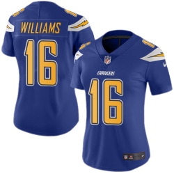 Nike Chargers #16 Tyrell Williams Electric Blue Womens Stitched NFL Limited Rush Jersey Nike Chargers #16 Tyrell Williams Electric Blue Womens Stitched NFL Limited Rush Jersey