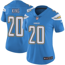 Nike Chargers #20 Desmond King Electric Blue Alternate Womens Stitched NFL Vapor Untouchable Limited Jersey Nike Chargers #20 Desmond King Electric Blue Alternate Womens Stitched NFL Vapor Untouchable Limited Jersey