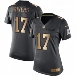 Womens Nike Los Angeles Chargers 17 Philip Rivers Limited BlackGold Salute to Service NFL Jersey Womens Nike Los Angeles Chargers 17 Philip Rivers Limited BlackGold Salute to Service NFL Jersey
