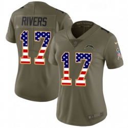 Womens Nike Los Angeles Chargers 17 Philip Rivers Limited OliveUSA Flag 2017 Salute to Service NFL Jersey Womens Nike Los Angeles Chargers 17 Philip Rivers Limited OliveUSA Flag 2017 Salute to Service NFL Jersey