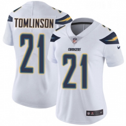 Womens Nike Los Angeles Chargers 21 LaDainian Tomlinson Elite White NFL Jersey Womens Nike Los Angeles Chargers 21 LaDainian Tomlinson Elite White NFL Jersey