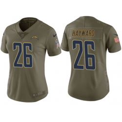 womens chargers casey hayward olive 2017 salute to service jersey womens chargers casey hayward olive 2017 salute to service jersey