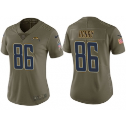 womens chargers hunter henry olive 2017 salute to service jersey womens chargers hunter henry olive 2017 salute to service jersey