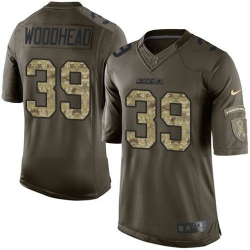 Nike Chargers #39 Danny Woodhead Green Youth Stitched NFL Limited Salute to Service Jersey