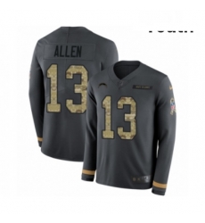 Youth Nike Los Angeles Chargers 13 Keenan Allen Limited Black Salute to Service Therma Long Sleeve NFL Jersey