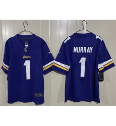 Men Minnesota Vikings 1 Kyler Murray Purple 2026 Vapor Untouchable Limited Stitched Jersey Men Minnesota Vikings 1 Kyler Murray Purple 2026 Vapor Untouchable Limited Stitched Jersey