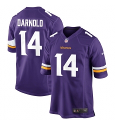 Men Minnesota Vikings  14 Sam Darnold Purple Vapor Untouchable Limited Stitched Jersey