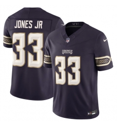 Men Minnesota Vikings  33 Aaron Jones Sr  Deep Purple 2026 F U S E  Rivalries Collection Limited Stitched Football Jersey