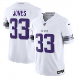 Men Minnesota Vikings 33 Aaron Jones White F U S E  Winter Warrior Limited Stitched Jersey